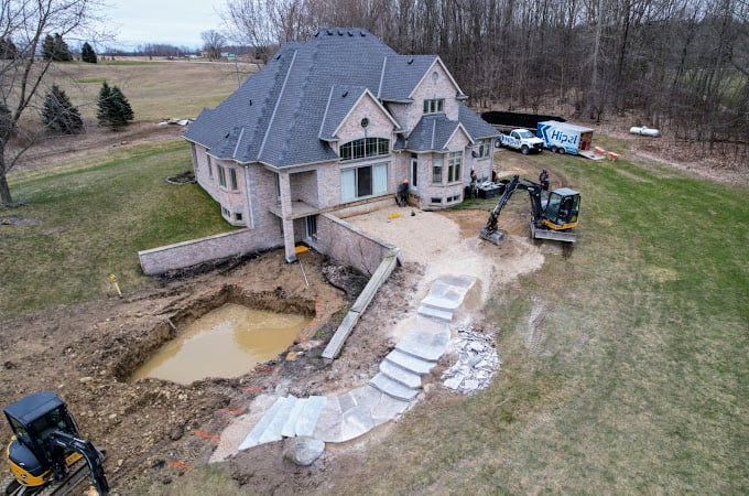 Installing an inground pool in a high water table